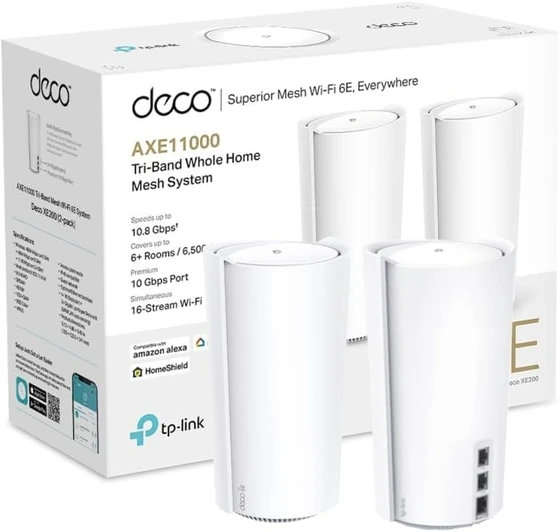 パーティを彩るご馳走や قیمت و خرید TP-Link Wi Mesh Home Whole AXE11000 XE200 Deco ルーター・ネットワーク機器