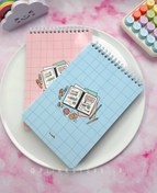 تصویر دفتر شطرنجی ۱۰۰ برگ فنر از بالا سری Study 