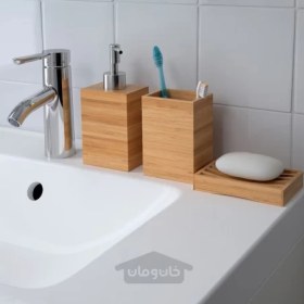 تصویر جا مسواکی بامبو ایکیا مدل DRAGAN IKEA ا IKEA DRAGAN toothbrush holder IKEA DRAGAN toothbrush holder