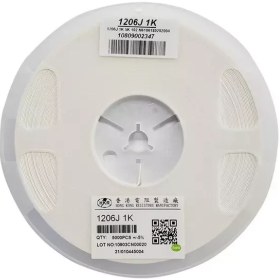 تصویر RESISTOR 1KOHMS 1206 5% SMD 