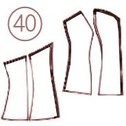 تصویر الگوی دکلته تک سایز 40 
