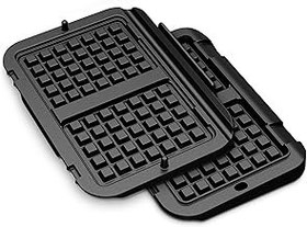 تصویر صفحه وافل Optigrill Tefal XA7308 ، سیاه Tefal XA7308 OptiGrill Waffle Plate, Black