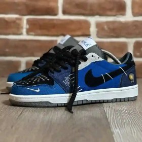 تصویر کتونی نایک ایر جردن 1 ودوو آبی ساق کوتاه – Nike Voodoo Blue 