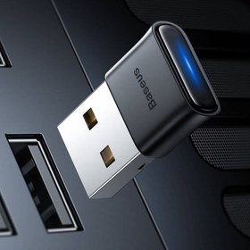 تصویر دانگل بلوتوث کامپیوتر Baseus BA04 ZJBA0000 V5.0 USB Baseus BA04 ZJBA0000 V5.0 USB Bluetooth Dongle