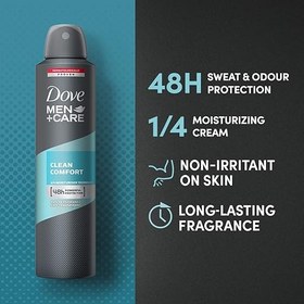 تصویر اسپری ضد تعریق داو DOVE در چهار مدل مردانه ۴۸ ساعته - Extera Fresh DOVE