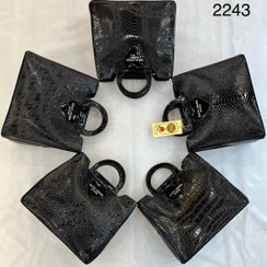 تصویر کیف زنانه ورنی سه خانه 