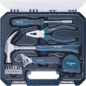 تصویر کیت ابزار دستی (آبی، 12 قطعه) بوش Bosch Hand Tool Kit (Blue, 12 Pieces)