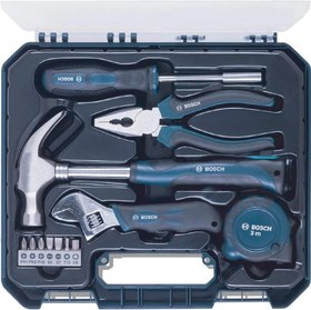 تصویر کیت ابزار دستی (آبی، 12 قطعه) بوش Bosch Hand Tool Kit (Blue, 12 Pieces)