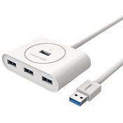 تصویر هاب USB یوگرین 4 پورت CR113 مدل 20282 کابل 0.5 متر ا UGREEN CR113-20282 4 Port USB Hub 0.5m UGREEN CR113-20282 4 Port USB Hub 0.5m