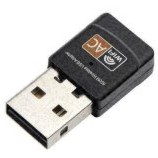 تصویر کارت شبکه آداپتور بی سیم USB وای فای 600 مگابیت بر ثانیه دو باند کوتاه 2.4/5 گیگاهرتز 802.11 AC 