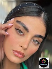 تصویر لنز رنگی کاپوچینو نچرال برند دهب - فصلی رنگ عسلی دوردار