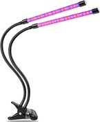 تصویر لامپ رشد گیاه 6 وات با پایه خرطومی شاخه ای 2 تایی 