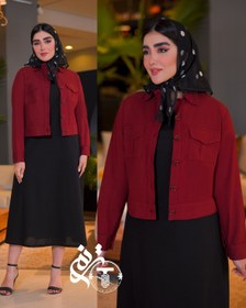 تصویر سارافون کت لنین مدل عسل و غزل سایز بندی کد 7012 Asal and Ghazal coat sarafan