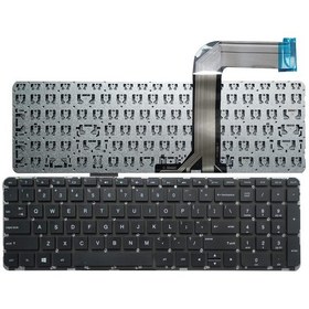 تصویر کیبرد لپ تاپ اچ پی Pavilion 15-P مشکی-اینترکوچک بدون فریم Keyboard Laptop HP Pavilion 15-P