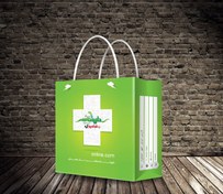 تصویر طرح ساک دستی داروخانه و پزشکی لایه باز 