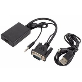 تصویر کابل تبدیل VGA به HDMI 