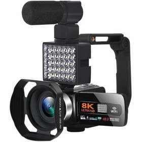 تصویر دوربین فیلم برداری مدل 8k Professional 48MP 16X Auto Focus 