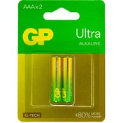 تصویر باتری نیم قلم الترا آلکالاین %80 دو عددی جی پی 