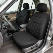 تصویر روکش صندلی ماشین شاهسوند مدل پراید 132 رنگ مشکی12102 