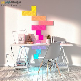 تصویر پنل روشنایی مربعی هوشمند 17 تکه / 21 تکه / 25 تکه نانولیف Nanoleaf Canvas Starter Kit (17 / 21 / 25 Panels) 