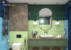 تصویر کاشی مترویی ماترا فخار رفسنجان 10 در 30 براق 