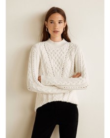 تصویر بلوز بافت ضخیم لطیف MANGO 