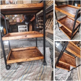 تصویر ترولی چوب فلز 