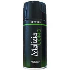 تصویر اسپری بدن مردانه وتیور اومو 150 میل مالیزیا ا Malizia Vetyver Uomo Spray For Men 150ml 