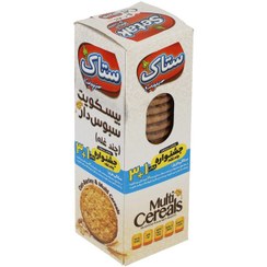 تصویر بیسکویت سبوس دار چند غله ستاک - 370 گرم بیسکویت و ویفر 370 گرم ستاک چند غله