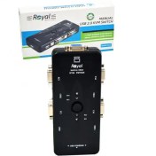 تصویر سوییچ 4 پورت KVM رویال مدل KVM-4UK KVM ROYAK 4UK