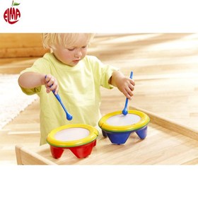 تصویر طبل دو طرفه تولو کد 89651 اسباب بازی موزیکال 