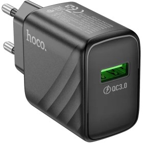 تصویر شارژر 18 وات هوکو مدل CS21A USB HOCO CS21A Rich single port QC3.0 charger(EU)