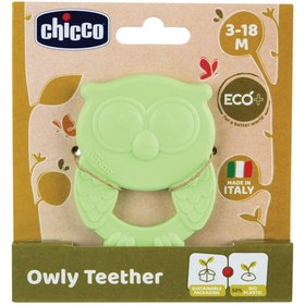 تصویر دندانگیر سیلیکونی جغد چیکو Chicco Chicco Owly Teether ECO silicone teether code: 136483