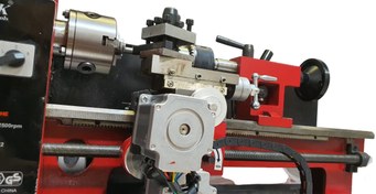 تصویر کیت تبدیل دستگاه تراش معمولی به سی ان سی( CNC Lathe ) مدل 30kgf 