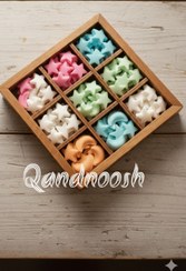 تصویر قند رنگی طعم دار ماه و ستاره - 100گرم qandnoosh