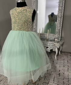 تصویر لباس عروس بچگانه دامن کوتاه فیری سایز - سايز Dress