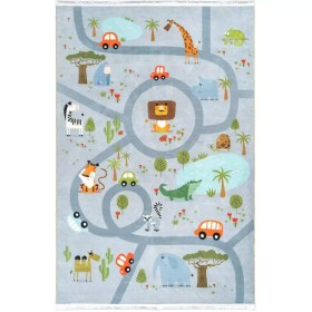 تصویر فرش کودک طرح جاده جنگلی کد F10A7101291 