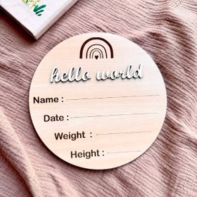 تصویر دیسک مشخصات چوبی 