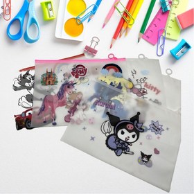 تصویر پوشه زیپ دار کرومی مجموعه کامل نوشت افزار، ملزومات مدرسه و اداری با ارسال سریع