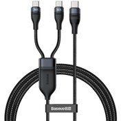 تصویر کابل شارژ سریع بیسوس مدل Flash Series ۱ به ۲ طول ۱.۵ متر ۱۰۰ وات 