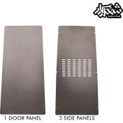 تصویر درب بخاری هرمی (هیتر هرمی) جنس استیل 316 نسوز 