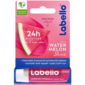 تصویر آبمیوه‌ای طعم هندوانه 5.5 میلی‌لیتر برند labello Fruity Watermelon Shine 5.5ml