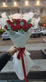 تصویر دسته گل رز هلندی 