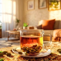 تصویر چای سیاه کیسه‌ای طعم هل گلستان | بسته ۲۵ عددی 