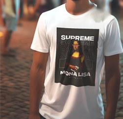 تصویر تیشرت مردانه Supreme Mona Lisa با رنگ های مختلف 