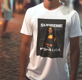 تصویر تیشرت مردانه Supreme Mona Lisa با رنگ های مختلف 