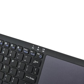 تصویر کیبورد بی سیم بلوتوث تسکو مدل TKM 7320 b با تاچ پد keyboard tsco TKM 7320 B with touchpad panel