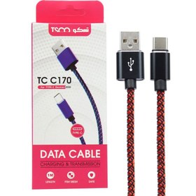 تصویر کابل تبدیل USB به Type-C تسکو مدل TCC 170 