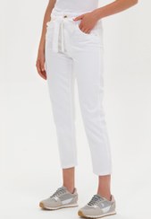 تصویر شلوار جین راسته زنانه سفید یو اس پولو 