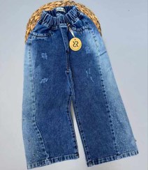 تصویر شلوار جین شافل بگ دخترانه - سایز 